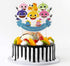Dadam Baby Shark Cake Topper Happy Birthday Doo Doo Doo Baby Shark Birthday Decorations Cake Toppers Baby Shark Party Supplies