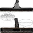 GIB cleaningtool 32mm 1 1/4 inch Hardwood Floor Brush 1.25inch Vacuum Brush Multi Surface Vacuum Attachments 360 Degrees Swivel Head Hard Floor Brush 12in Wide