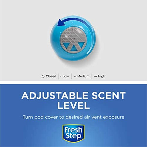 Fresh Step Cat Litter Box Deodorizing Pods In Fresh Scent | Cat Deodorizer Pods for Litter Box | Great Way to Eliminate Cat Odors From the Home - 2 Count - 4 Pack