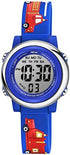 Venhoo Kids Watches for Boys 3D Cartoon Waterproof Silicone 7 Color Flashing Lights Children Toddler Wrist Watch for Boy Little Child