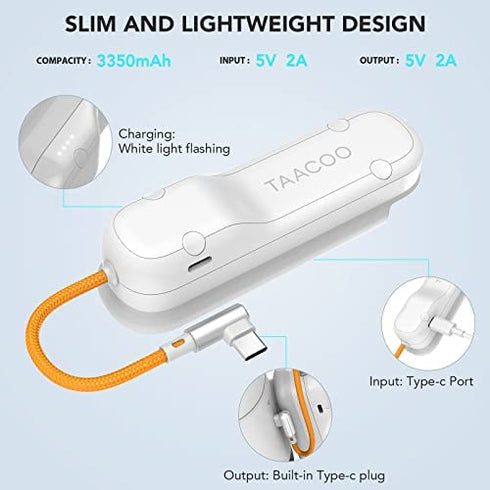 TAACOO Battery Pack for Quest 2 | Accessories for Quest 2 Headset, Lightweight and Portable VR Extended Power Compatible with Quest 2 Original Strap and Elite Strap