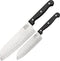Chicago Cutlery Kitchen Knife Set | Santoku Chefs Knife and Compact Partoku Cooking Knife for Home Kitchens and Cooking | Stainless Steel Blade Resists Rust, Stains, and Pitting | Lifetime Warranty
