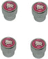 4pcs Chrome Pink Hello Kitty Logo Car Accessories Big Head Valve Cap Fit For Universal Car Model