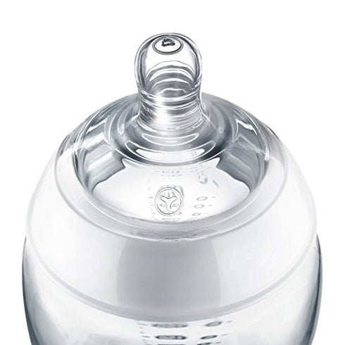 Tommee Tippee Closer to Nature Added Cereal Baby Bottle, Y-cut Bottle Nipple, BPA-free (11oz, 3 Count)