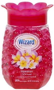 Wizard Hawaiian Retreat Scented Crystal Beads Air Freshener & Odor Eliminator | Home Fragrance - 12 Ounce (Pack of 2)