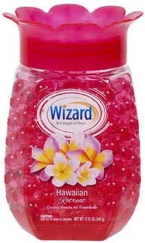 Wizard Hawaiian Retreat Scented Crystal Beads Air Freshener & Odor Eliminator | Home Fragrance - 12 Ounce (Pack of 2)