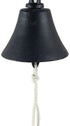 Rustic Black Cast Iron Hanging Ship's Bell 6 Inch - Captains Bell - Rustic Wall Art
