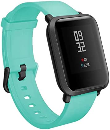 TECKMICO 8PCS Bands Replacement for Amazfit Bip Smartwatch,20mm Quick Release Watch Soft Silicone Bands for Amazfit Bip Band Women Men