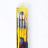 HIMI 5 Piece Water Color Brush Set for Watercolor Acrylic Oil Painting & Gouache Art(Yellow)