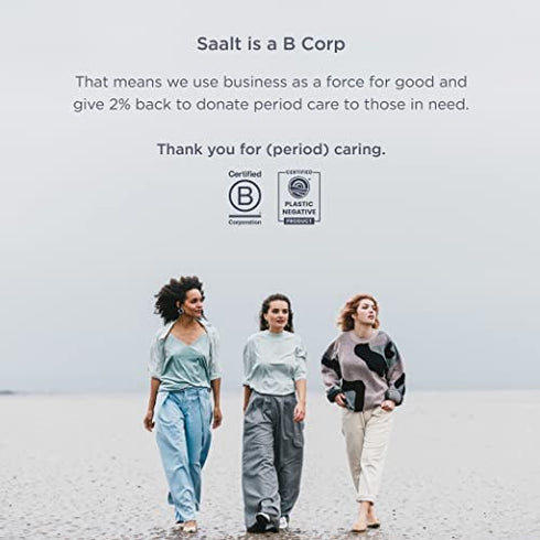 Saalt Menstrual Cup - Premium Design - Most Comfortable Period Cup - #1 Active Cup - Wear for 12 Hours - Soft, Flexible, Reusable Medical-Grade Silicone - Made in USA