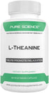 Pure Science L-Theanine Supplement 400 mg – Supports Cognition, Improves Mental Performance and Calms the mind and Reduce stress - 50 Vegetarian Capsules