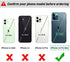 LAMEEKU Wallet Case Compatible with iPhone 12 Pro Max, Card Holder Case with Crossbody Strap Leather Handbag Case for Women Protective Case Compatible with iPhone 12 Pro Max 6.7''-Black