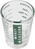 Kolder Mini Measure Heavy Glass, 20-Incremental Measurements Multi-Purpose Liquid and Dry Measuring Shot Glass, Green