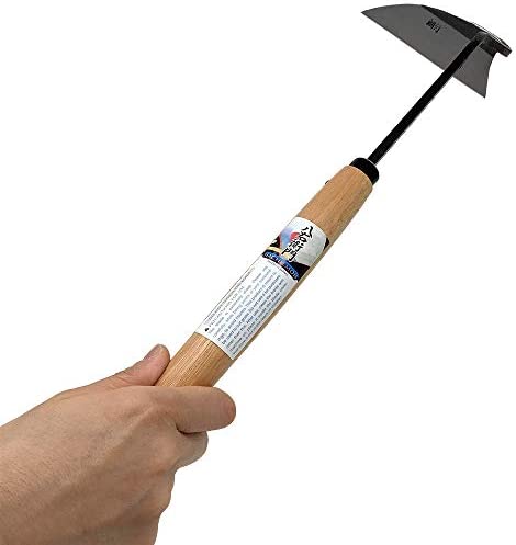 HACHIEMON Japanese Weeding Tool Very Sharp Edge Nejiri-Gama Long Type