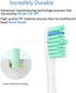 Replacement Toothbrush Heads Compatible with Philips Sonicare Screw-on E-Series Electric Rechargeable Toothbrush, Precision Clean Toothbrush Heads Refills, 6 Pack