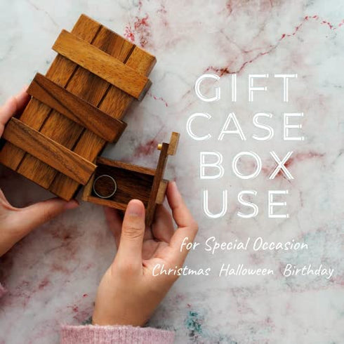 BSIRI Secret Puzzle Box for Adults Magic Money Holders for Adults and Card Wooden Secret Compartments Gift Cards Case Holder Japanese Puzzle Boxes Case Gifts
