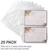 Samsill Clear 4x6 Recipe Card Protectors (25 Pack Mini Binder Sheets)