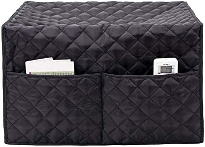 Convection Toaster Oven Cover,Smart Oven Dustproof Cover Large Size Cotton Quilted Kitchen Appliance Protector Storage Bag With 2 Accessary Pockets, Machine Washable CYFC40(only Cover)