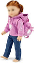 Emily Rose 18 Inch Doll Clothes Clothing Accessory - 3 Piece Heart Hoody 18" Doll Gift Set for Kids Play - Outfit Accessories | Fits Most 18" Dolls