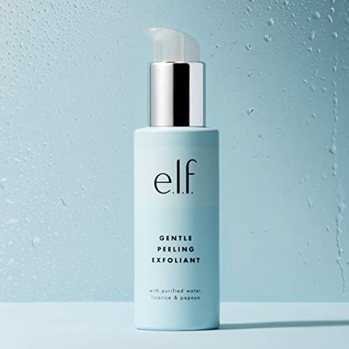 e.l.f. SKIN Gentle Peeling Exfoliant Face Cleanser, Non-Harsh Liquid Formula, Creates A Glowing, Youthful Complexion, Vegan & Cruelty-Free, 3.04 Fl Oz