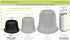 Slipstick CB674 Premium 2 Inch Furniture Risers/Bed Raisers with Steel Reinforced Top (4 Pack) Adds 2" Height, Supports 2,640 Pounds, Stackable with CB671