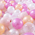 Ball Pit Balls - Pack of 100 - Pearl 5 Pestel Colors BPA&Phthalate Free Pit Balls Crush Proof Play Ball Soft Plastic Ball for Girl Boy Kids Birthday Pool Tent Party (100Balls).