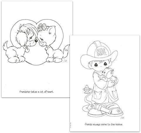 Precious Moments Coloring and Activity Book Set for Kids Toddlers Bundle ~ 32 Page Precious Moments Coloring Book with Postcards and Bonus Stickers (Precious Moments Party Supplies)