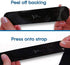 Strap Gummy - Prevent Strap Slips - The Original Non Slip Shoulder Strap Grip Strips – Set of Large Black or Small Semi-Clear