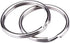 AKIRO 50 Pcs Nickel Key Rings, 25mm Keyring Split Ring Metal Key Holder Pocketed Clasps Connectors, Heavy Duty Metal Key Chain Ring