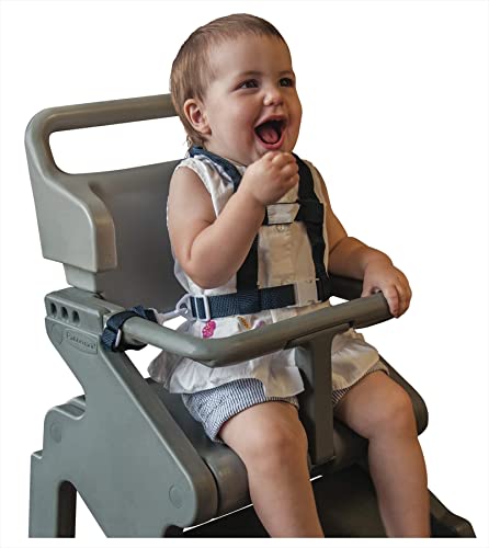 Baby Buddy Deluxe Safety Harness, Secures Babies 9 Months Old Through Toddler 4 Years Old, Keeps Child Safely at Your Side, Attaches to Stroller, Shopping Cart, or Booster Seat, Black, 4 Piece Set
