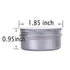 Hulless 20 Pack 1 Ounce Aluminum Tin Jar Refillable Containers 30ml Aluminum Screw Lid Round Tin Container Bottle for Cosmetic ,Lip Balm, Cream