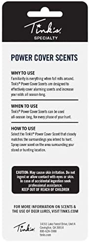 Tink's Red Fox-P Power Cover Scent | 4 Oz Spray Bottle | Hunting Accessories, Natural Odor Eliminator + Scent Blocker for Human Scent | Easy Application for Hunting Gear, Clothes, or Boots