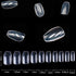 Acrylic Nails Tips Short Coffin 500PCS Ballerina Artificial False Nail Tip Full Cover 10 Sizes with Box for Art Salons & Home DIY by Beuniar (Clear)
