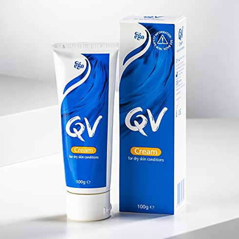 QV Cream Highly concentrated moisturising cream for dry skin 100ml, Fragrance Free, 100 gram