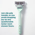 joy Razors for Women, 1 Handle, 4 Razor Blade Refills, Teal, Lubrastrip to Help Avoid Skin Irritation