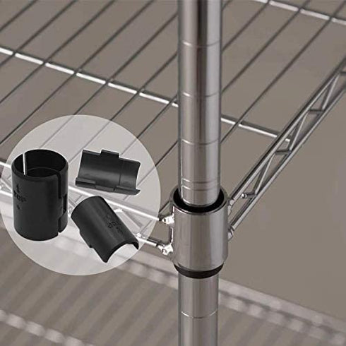 74-Packs Wire Shelf Clips ,Wire Shelving Shelf Lock Clips for 1" Post- Shelving Sleeves Replacements for Wire Shelving System,Fits with Thunder Group, Alera, Honey Can Do, Eagle, Regency, Metro & More