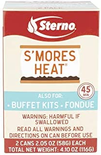Sterno S'mores Heat Fuel Cans (2 Pack), Silver