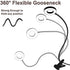 Bekada LED Desk Light with Clamp for Video Conference Lighting, Clip on LED Ring Light for Computer Webcam, USB Laptop Light for Zoom Meetings, Reading Light with 3 Color 10 Dimming Level