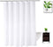 Extra Long Shower Curtain Liner 80 Inches Long, Heavy Duty Water Repellent Polyester Bathroom Fabric Shower Curtains for Spa and Hotel Quality, Machine Washable, 72 x 80 Inch, White