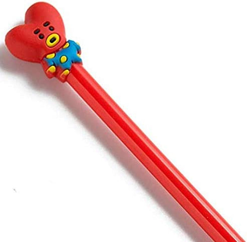BTS Cartoon Animal Pens Black Ink Writing Pen Set Plastic Creative Gel Pens Office School Children Gift Stationery Supplies Set?8PCS)