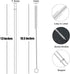 ALINK 12-Pack Reusable Plastic Clear Straws, 13 inch Extra Long Tumbler Straws for 1 Gallon, 64/32 oz Water Bottles, Plus Cleaning Brush