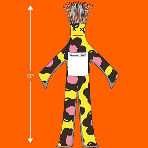 Dammit Doll - Win The Contender - Navy & Lime - Stress Relief - Gag Gift - Sports Teams