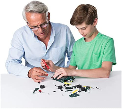 Erector by Meccano, 5 in 1 Roadster Pull Back Car Building Kit, for Ages 8 and up, STEM Construction Education Toy
