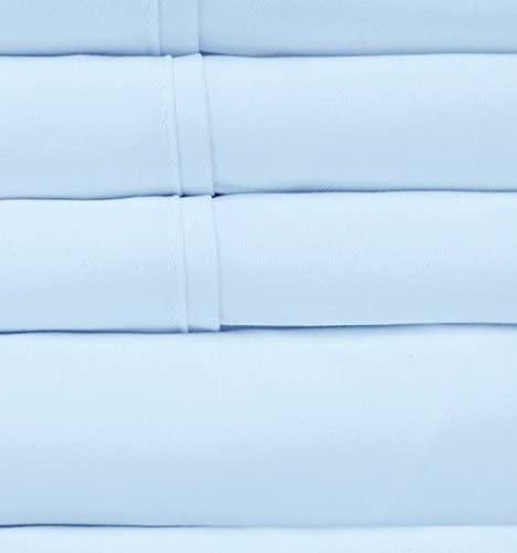 Twin Size Bed Sheets - 4 Piece 1500 Thread Count Fine Brushed Microfiber Deep Pocket Twin Sheet Set Bedding - 1 EXTRA PILLOW CASES, GREAT VALUE, Twin, Aqua