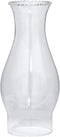 B&P Lamp 3 Inch by 8 1/2 Inch Clear Glass Crimped Top Chimney for Oil and Kerosene Style Lamps