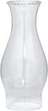 B&P Lamp 3 Inch by 8 1/2 Inch Clear Glass Crimped Top Chimney for Oil and Kerosene Style Lamps