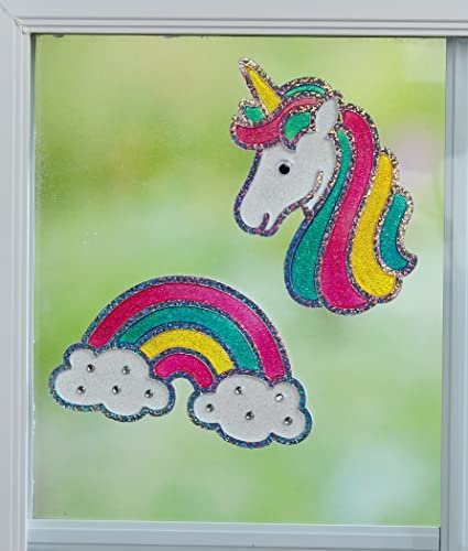 Creativity for Kids Window Art Craft Kit: Magical - Create Your Own Window Art- Unicorn Suncatcher Kit for Kids
