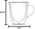 JoyJolt Serene Double Walled Insulated Glasses Coffee Mug (Set of 2) 13.5 Ounces