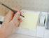 Bostitch Konnect™ Sticky Note Holder + Business Card Stand, Includes Pen Holders, White