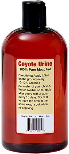 Just Scentsational RS-16 Coyote Urine for Gardens, Hunters, and Trappers, 16 oz